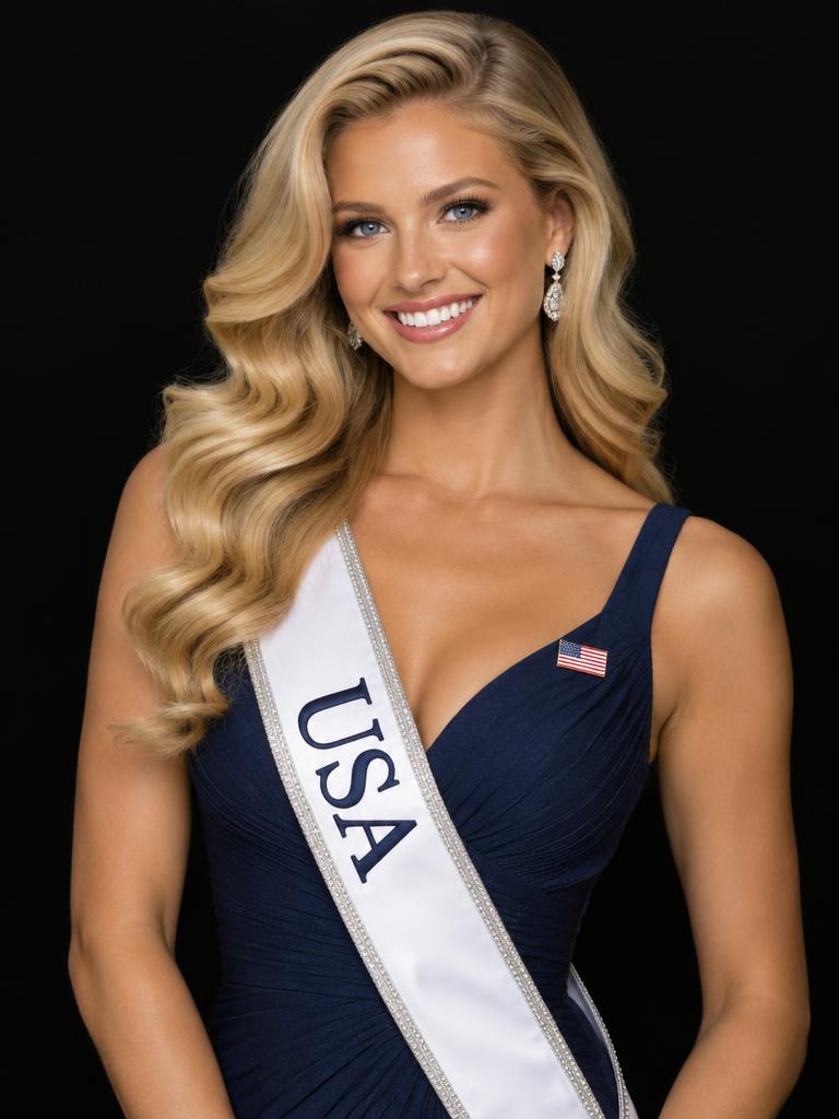 Miss Estados Unidos, Concursante del certamen — personaje de la serie La Corona